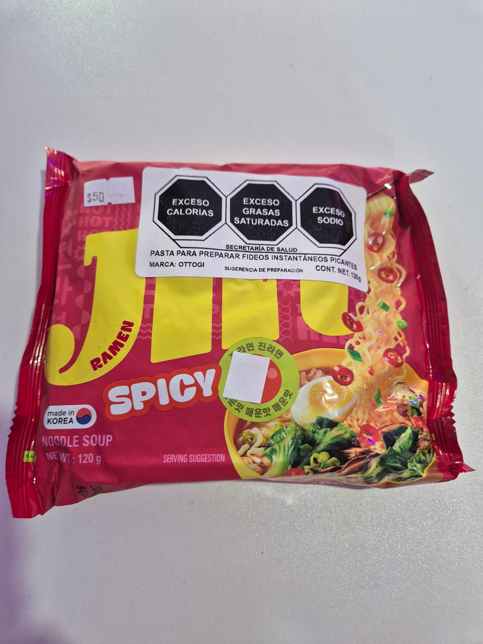 (Stock) Jin Ramen: Spicy (Individual o mayoreo)